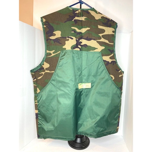 Vintage Game Winner Sportswear Camo Shooting Vest with Game Pouch XL 38-40 - Picture 3 of 16